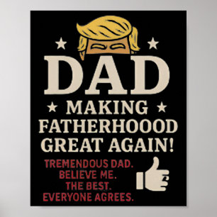 Póster Día del Padre Fun, con temática Trump, que hace a