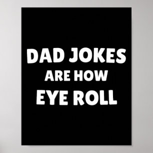 Póster Día Del Padre Los Chistes De Papá Son Cómo Vintage