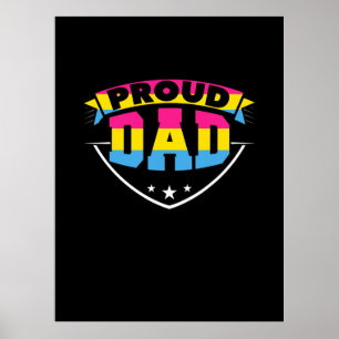Póster Día del padre   Orgullosa hija de papá Pansexual
