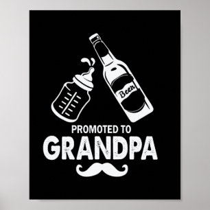 Póster Día del padre promovido al abuelo