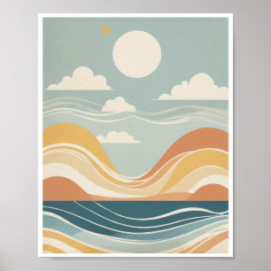 Póster Día del Poster en las playas de arena