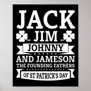 Póster Día del Santo Patrón Funny Jack Jim Jameson F