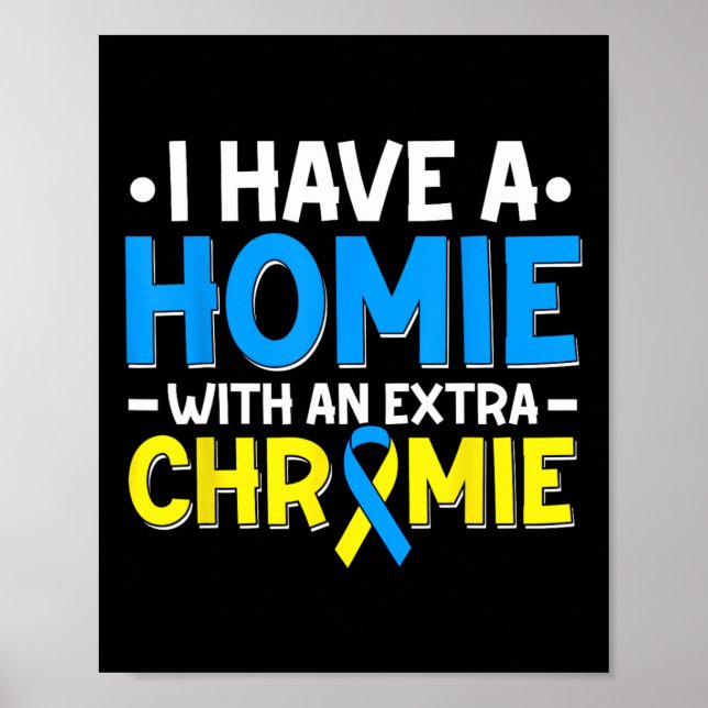 Póster Día del Síndrome de Down Trisomy 21 Awarene (Frente)