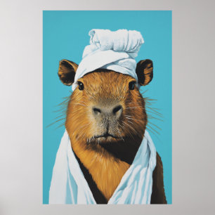 Póster Día del spa de Capybara