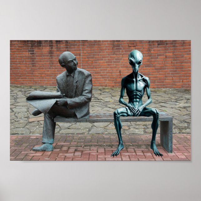 Póster Día del visitante alienígena 1. (Frente)