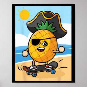 Póster Día divertido de hablar como un pirata - Piña en m