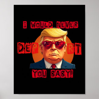 Póster Día divertido de San Valentín que nunca te deporta