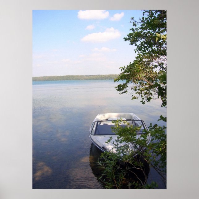 Póster Día en el lago (Frente)