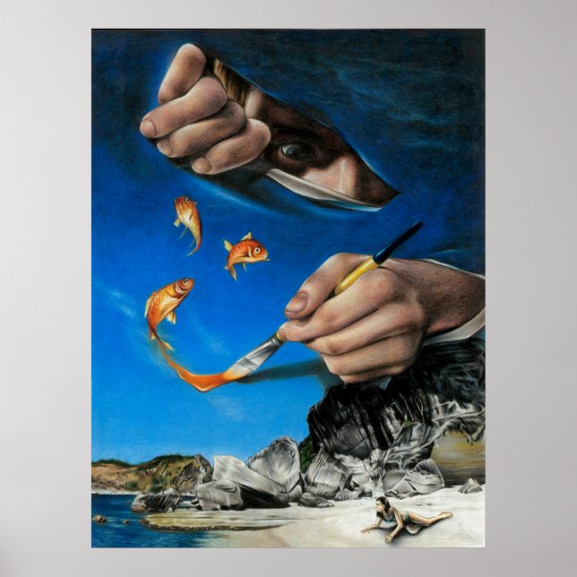 Póster Día en la playa (Frente)