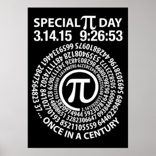 Póster Día especial 2015, espiral del pi