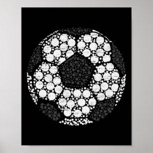 Póster Día Feliz de las Lunares Fútbol Lunares Coloridos