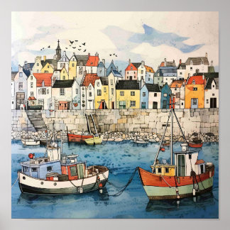 Póster Día Fuera A Orillas Del Mar