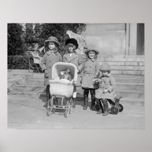 Póster Día fuera de chicas, 1922