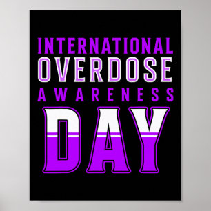 Póster Día Internacional de Conciencia sobre la Sobredosi