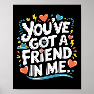 Póster Día Internacional de la Amistad Tienes un Amigo Yo