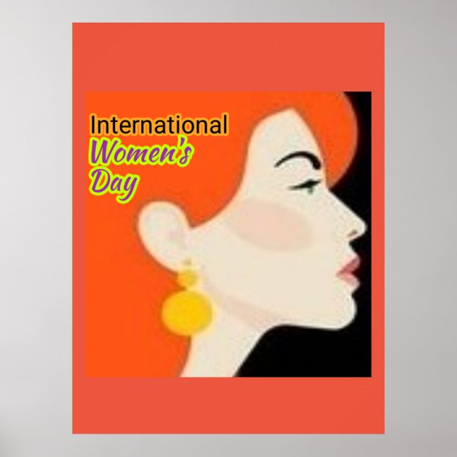 Póster Día Internacional de la Mujer. (Frente)