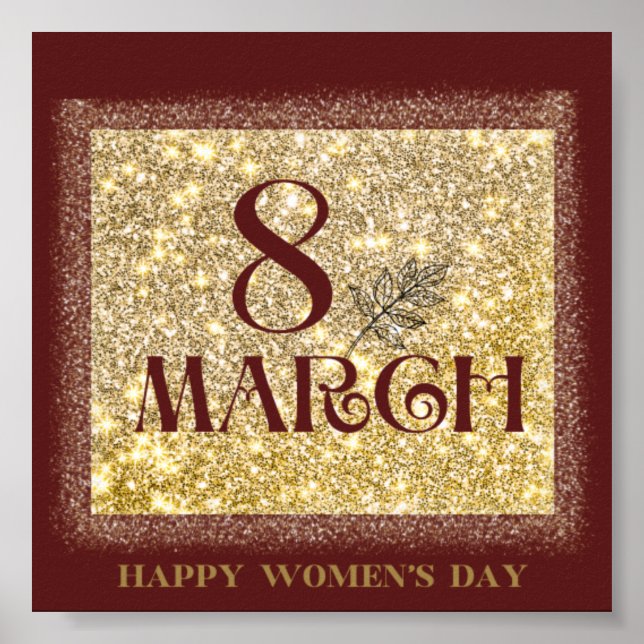 Póster Día Internacional de la Mujer 2025: Celebrar Femin (Frente)