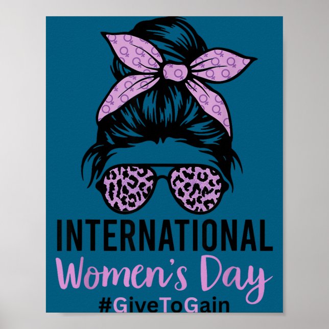 Póster Día internacional de la mujer 2026 8 marzo iwd dar (Frente)