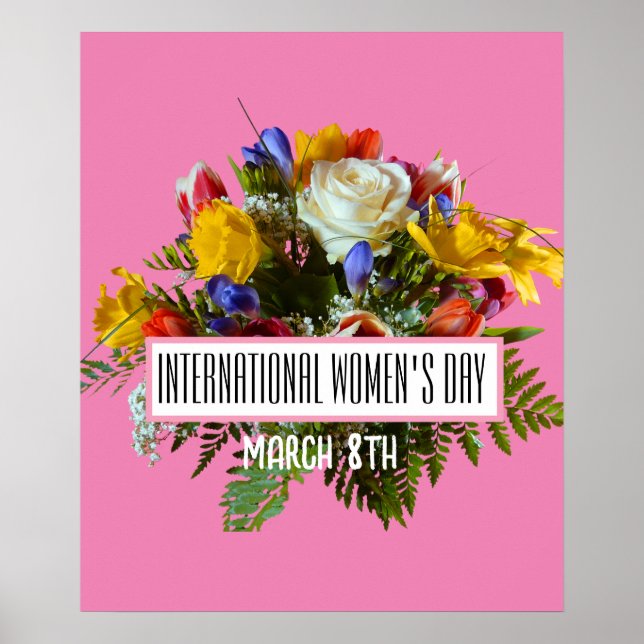 PÓSTER DÍA INTERNACIONAL DE LA MUJER 8 DE MARZO (Frente)
