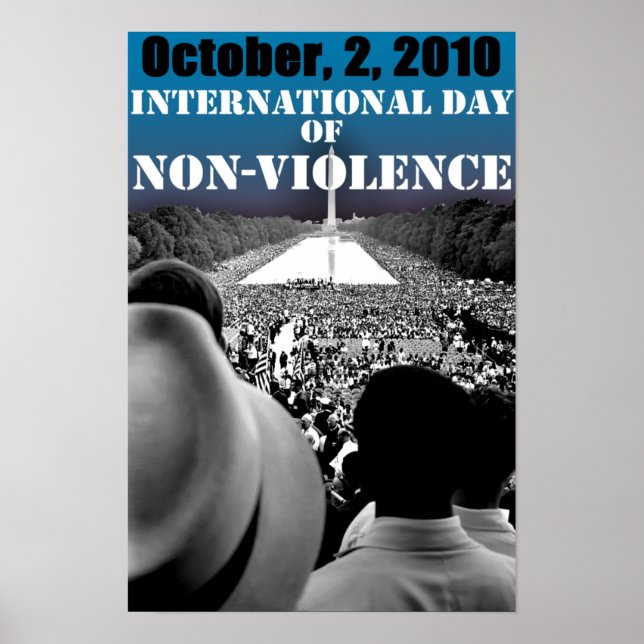 PÓSTER DÍA INTERNACIONAL DE LA NO VIOLENCIA (Frente)