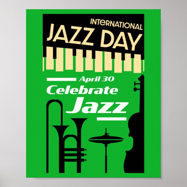 Póster Día Internacional del Jazz 30 de abril (Frente)