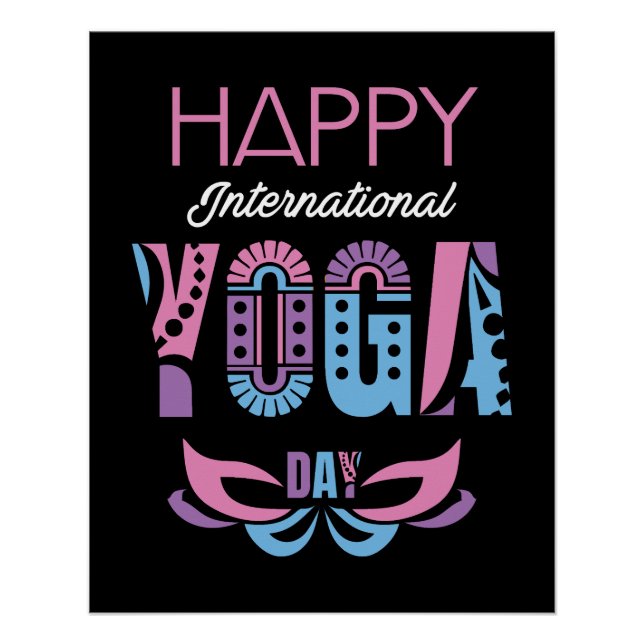 Póster Día Internacional del Yoga (Anverso)