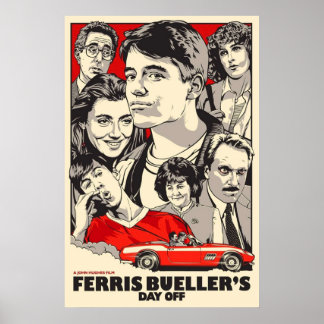 Póster Día libre de los Ferris Buellers