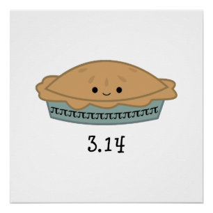 Póster Día lindo 3,14 del pi