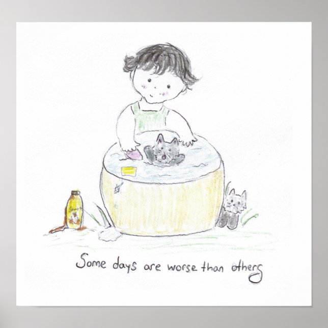 Póster Día malo (Frente)