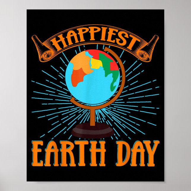 Póster Día más feliz de la Tierra  (Frente)