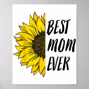 Póster Día Mejor Mamá De Hija Hijo Mamá Niño