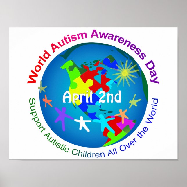 Póster Día Mundial de Conciencia sobre el Autismo (Frente)