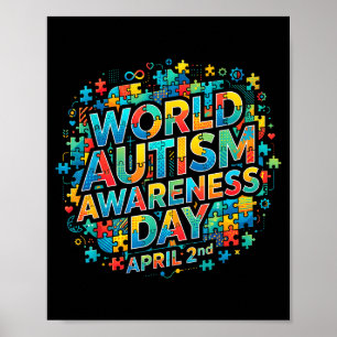 Póster Día mundial de concienciación sobre el autismo cin
