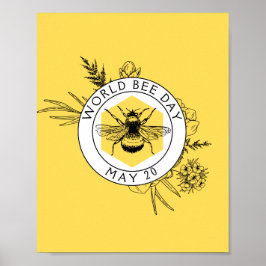 Póster Día Mundial de la Abeja