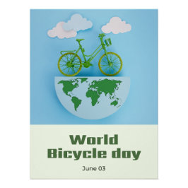 Póster Día Mundial de la Bicicleta