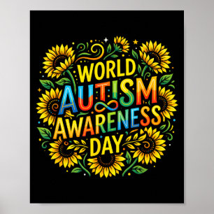 Póster Día mundial de la conciencia del autismo 2 de abri