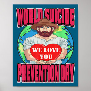 Póster Día Mundial de la Prevención del Suicidio Papá Mot