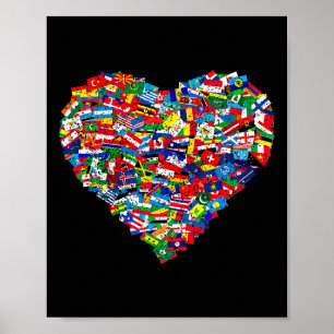 Póster Día Mundial de la Tierra de las Banderas 1
