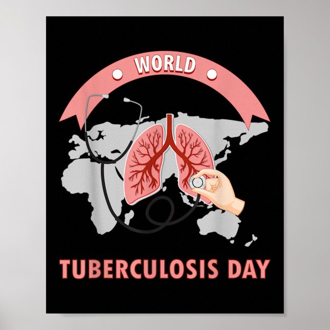 Póster Día Mundial de la Tuberculosis Día divertido de co (Frente)