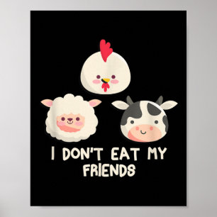 Póster Día Mundial de la Vegetariana No Comí Vegan Mis Am
