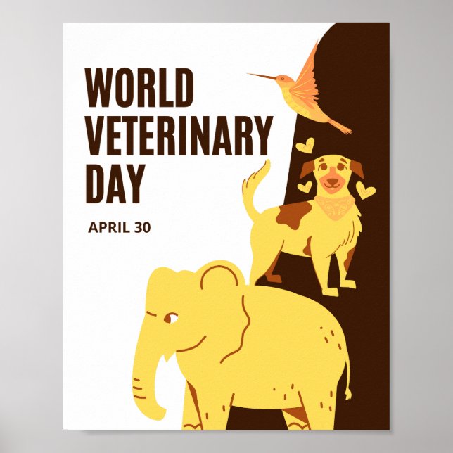 Póster Día Mundial de la Veterinaria (Frente)