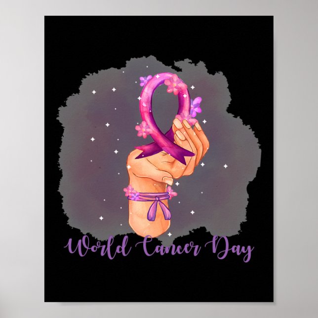 Póster Día Mundial del Cáncer 4 de febrero (Frente)