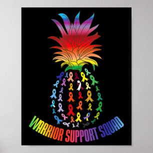 Póster Día Mundial del Cáncer Apoyo Escuadrón de Superviv