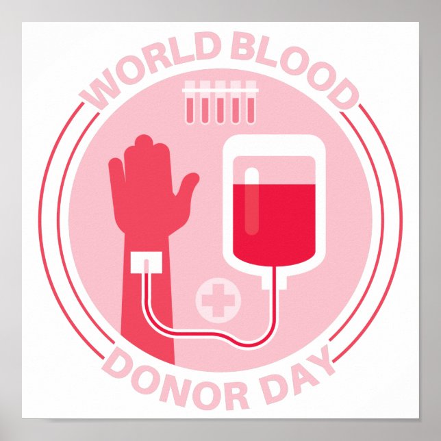 Póster Día Mundial del Donante de Sangre (Frente)
