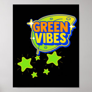Póster Día Mundial del Medio Ambiente Green Vibes Salva L