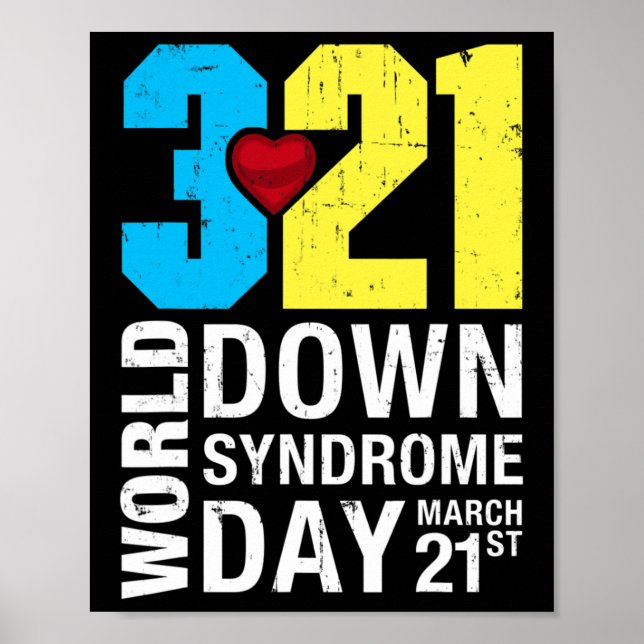 Póster Día Mundial del Síndrome de Down 21 de marzo (Frente)