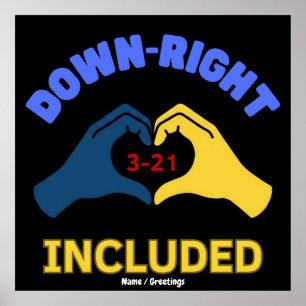 Póster Día Mundial del Síndrome de Down Incluido Hacia la