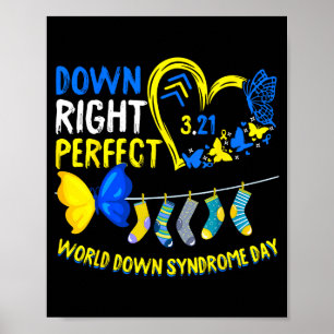 Póster Día mundial del síndrome de down marcha 21 abajo p