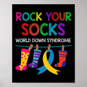 Póster Día Mundial del Síndrome de Down Niños Chicas niño