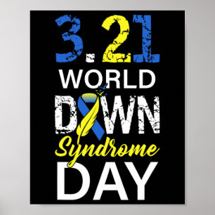 Póster Día Mundial del Síndrome de Down para Combatir Ide